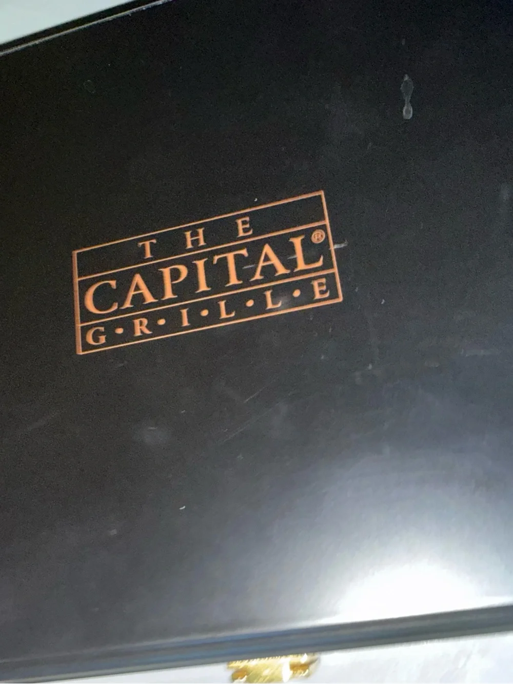 The Capital Grill Premium Black Handle Stainless Steel Steak Knife Set 4 Pieces